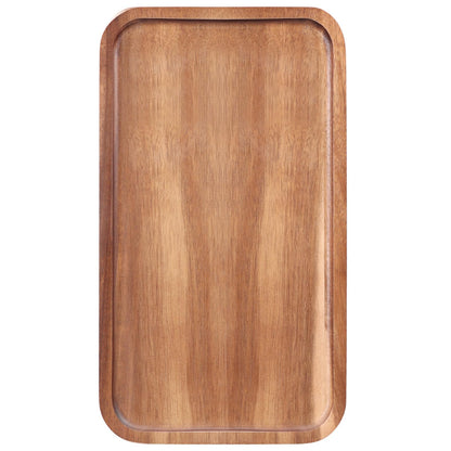 Acacia Wood Plates Small Decorative Tray Wooden Serving Platter for Food