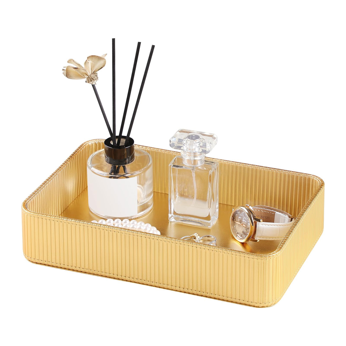 Valet Tray Organizer Bedside Nightstand Organizer Desk CatchallTray