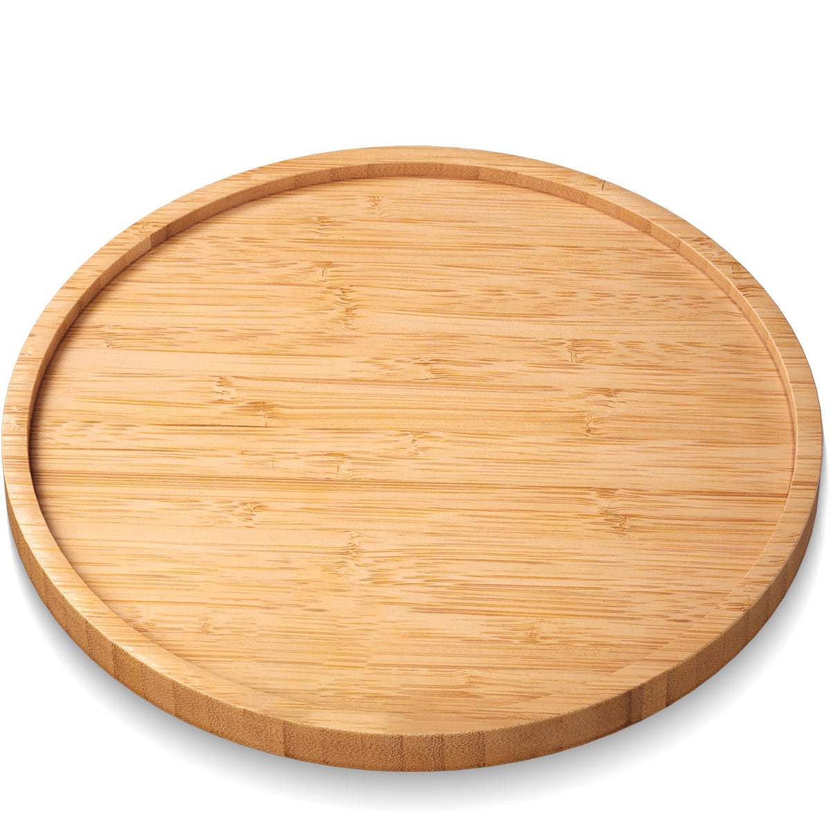 VERTORGAN Bamboo Serving Tray,8.7 Inch Trays,Home Decor(Black)