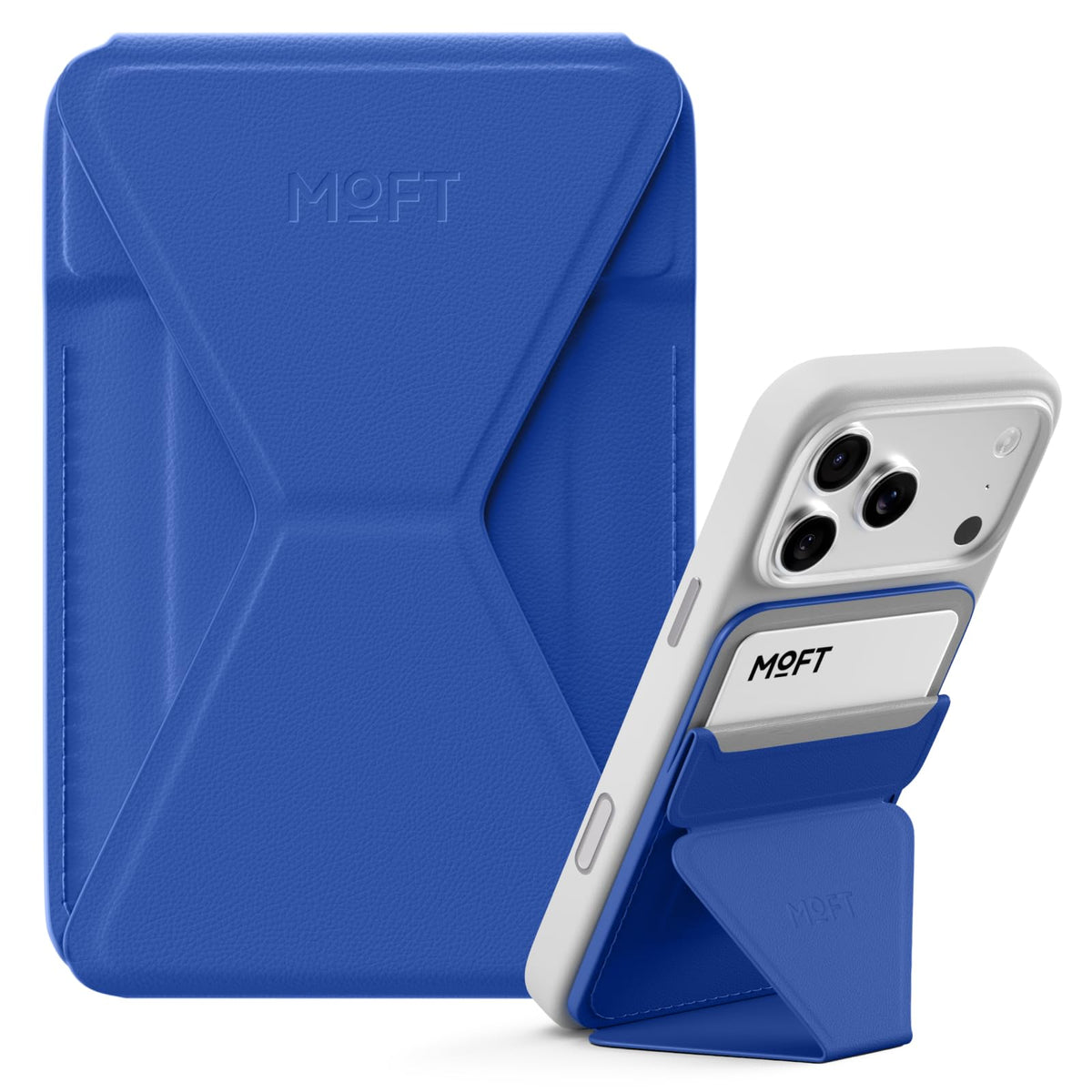 MOFT Magnetic Wallet Stand Compatible with iPhone 18/17/16/15/14/13 Series, Angle Adjustment Magsafe Compatible MOVAS Phone Stand