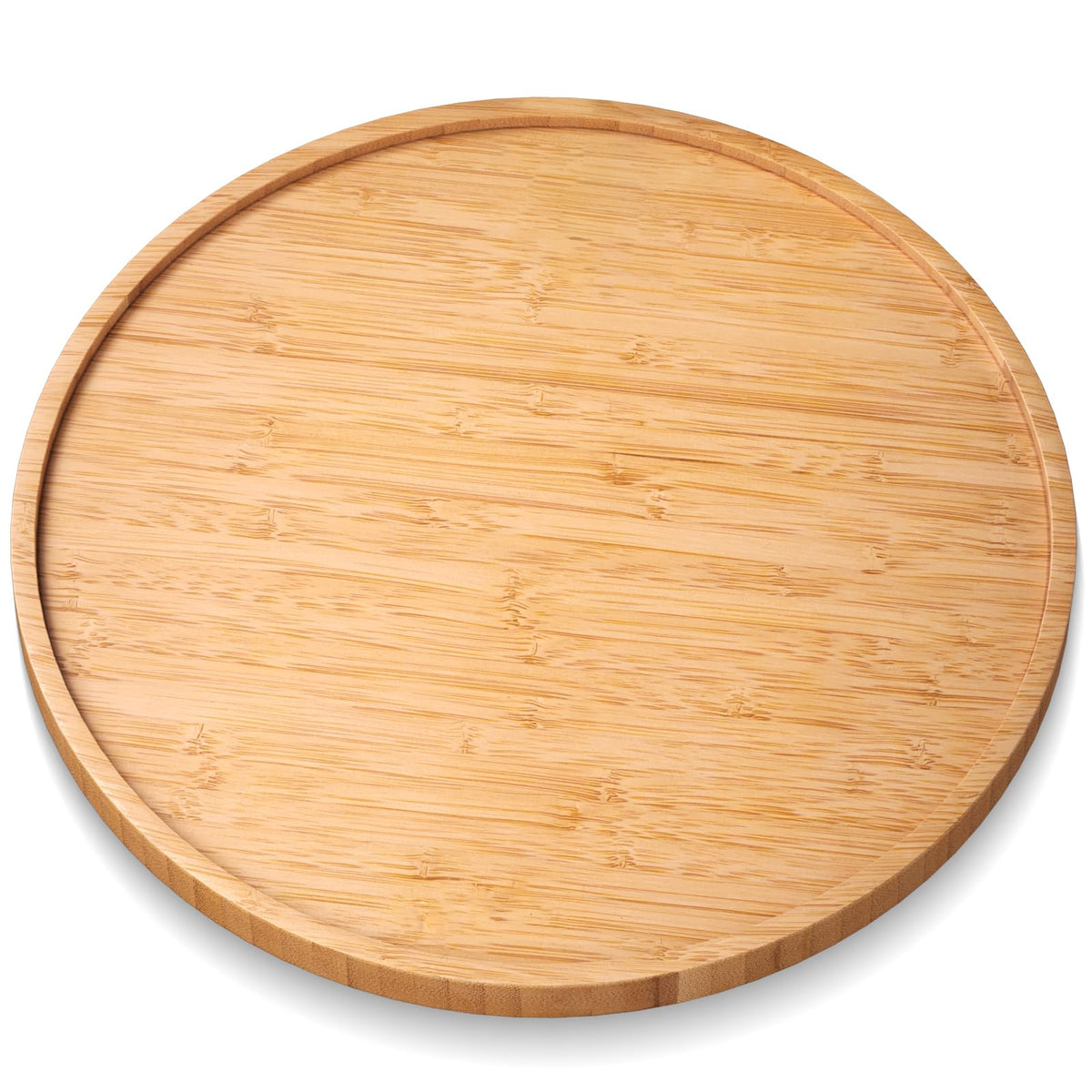 VERTORGAN Bamboo Serving Tray,8.7 Inch Trays,Home Decor(Black)