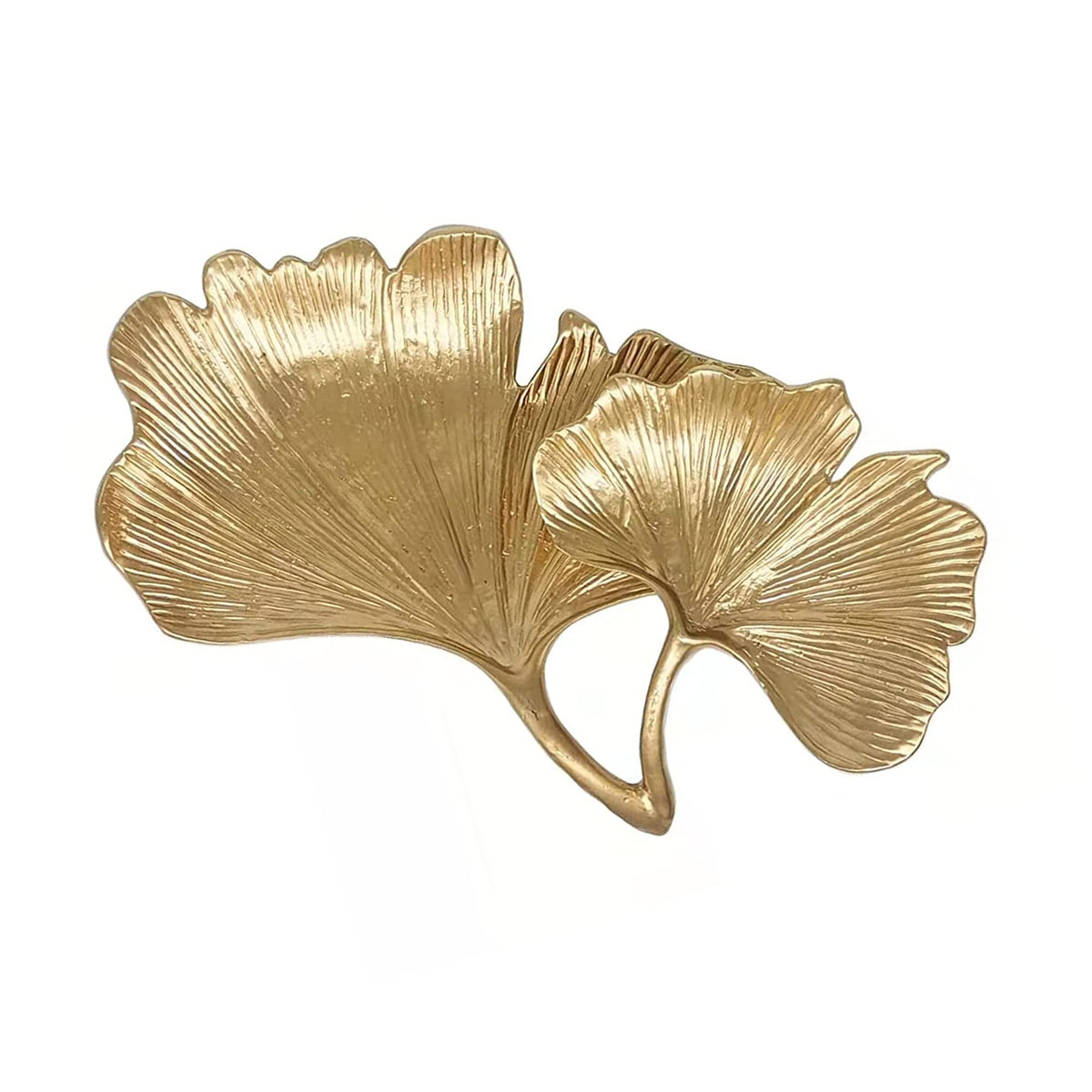 Small Leaf Shaped Trinket Dish, Decorative Gold Jewelry Dish Tray, Ring Hodler Dish Jewelry Organizer