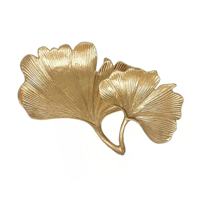 Small Leaf Shaped Trinket Dish, Decorative Gold Jewelry Dish Tray, Ring Hodler Dish Jewelry Organizer