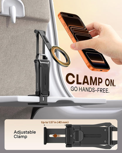 OMOTON TP02 Magnetic Phone Tripod for MagSafe, 360° Pivot, Clamp & Stand